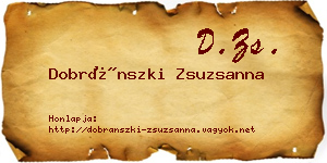 Dobránszki Zsuzsanna névjegykártya